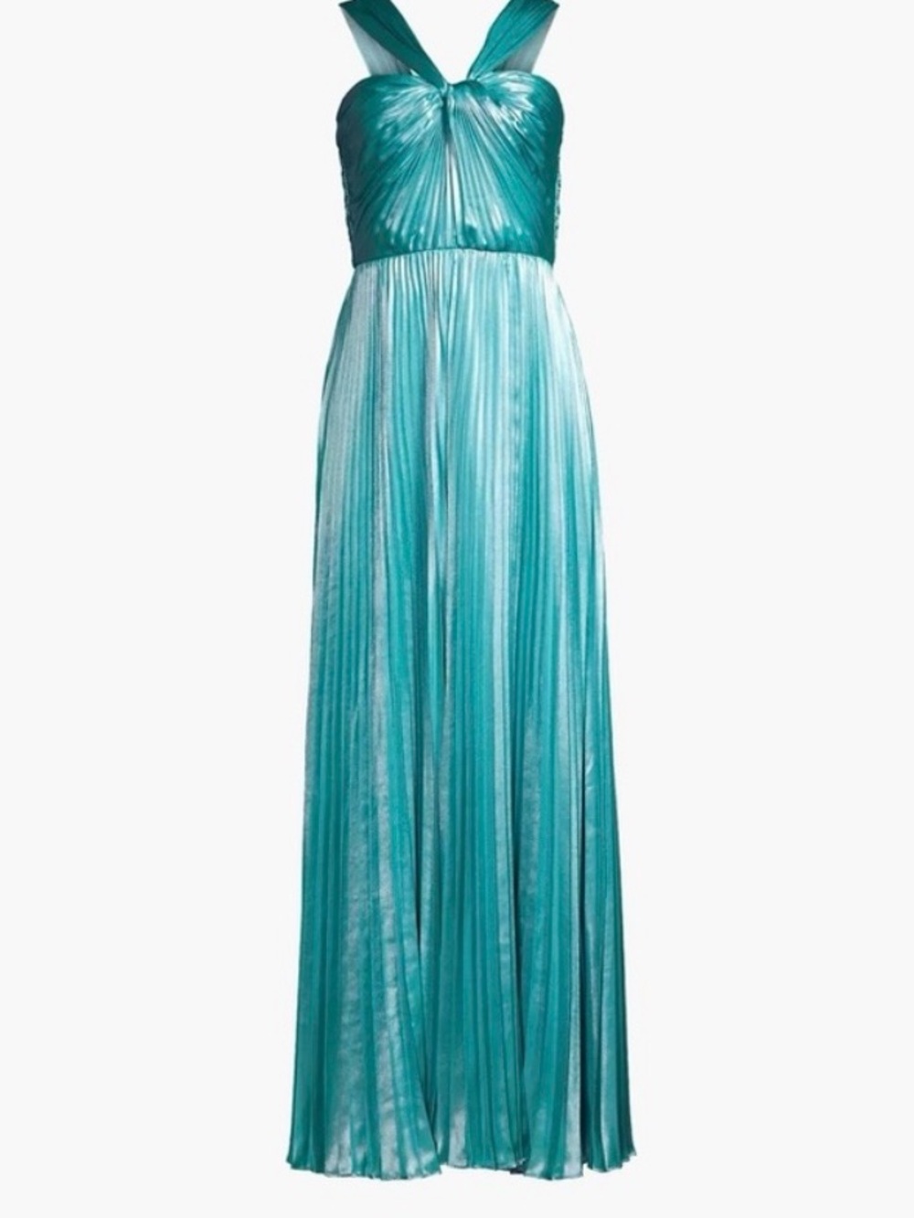 NWT Emanuel Ungaro Teal Maxi Dress